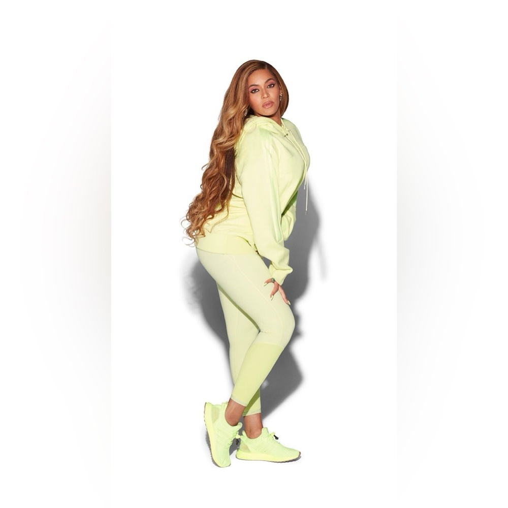 Ivy Park Green/Yellow Rib Panel Tights